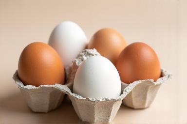 Carton of free-range eggs