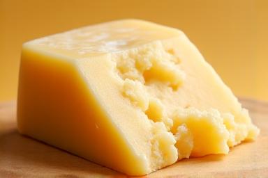 Block of local mature cheddar cheese